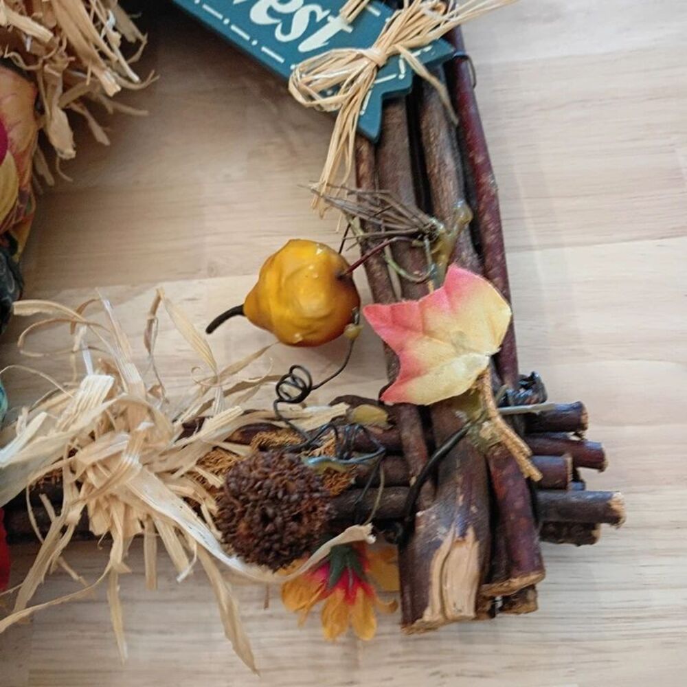 Large Happy Harvest Wooden Wall Hanging Fall Decoration - Picture 5 of 10